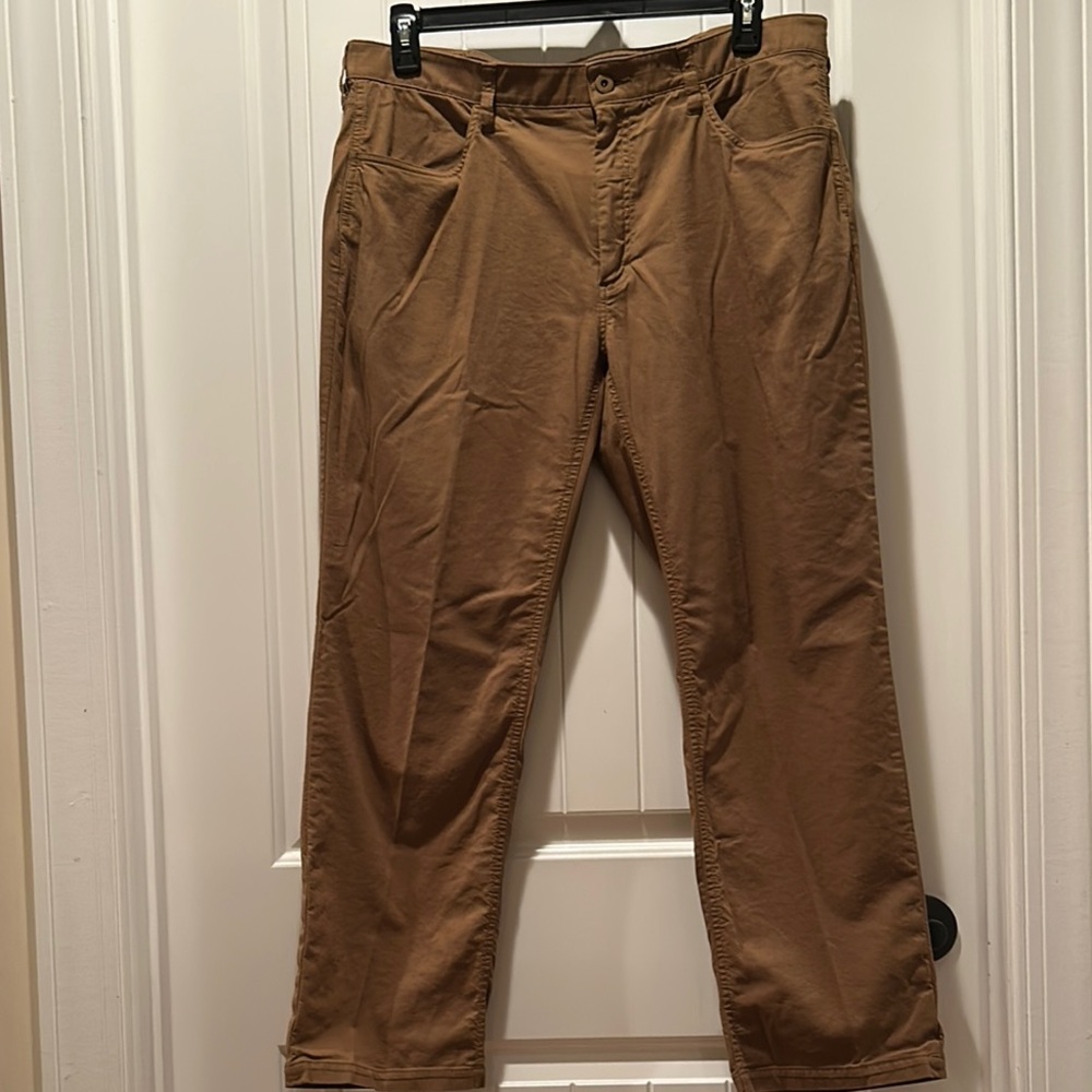 Orvis Dark Tan flex fit Casual Trousers 36x30